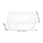 2Pcs Wipes Dispenser Case with Lid Wipes Holder for Tissue Storage Box Organizer Refillable Napkin Box for Home and Travel