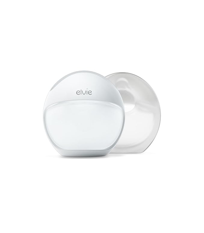 Elvie Curve - Manual Wearable Breast Pump - Hands-Free, Kick-Proof, Portable Silicone Pump That Can Be Worn in-Bra for Gentle, Natural Milk Expression - Breast Feeding Essentials