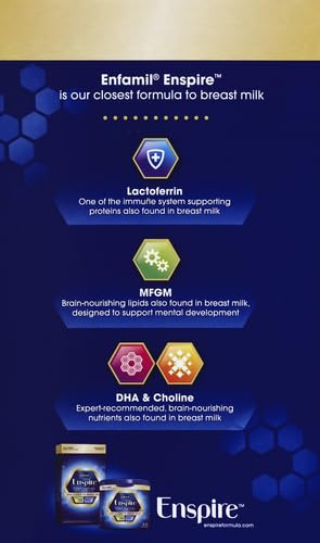 Enfamil Optimum (Enspire), Our Closest Formula to Breast Milk, Immune-Supporting Lactoferrin and Brain-Supporting DHA Baby Formula, Powder 30 Oz Refill (Pack of 3)