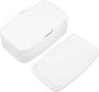 Wipes Dispenser Wipes Container Plastic Wet and Dry Tissue Box Simple Button-Type for Bathroom Home Office 6.68 x 2.36 x 4.13Inch
