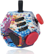 Mini Fidget Toys, Colorful Idea Fidget Dodecagon Toys for Adults and Children Help Relief Stress,Anxiety,ADHD,Autism,Promotes Focus and Relaxing (Colorful Fireworks Patterns)