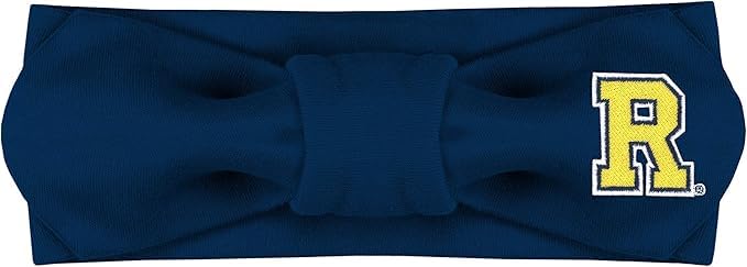 Creative Knitwear Rochester Yellowjackets Infant Girls Navy Solid Hair Knot Headband Embroidered Logo - Size Newborn - 4T