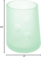 Olababy First Cup | Clear Sense 100% Silicone Infant Trainer Cup | 2oz Medicine Cup for Newborn | Non-Slip & Sloping Design for Tiny Hands & Baby Led Weaning (Mint, 1 Cup)