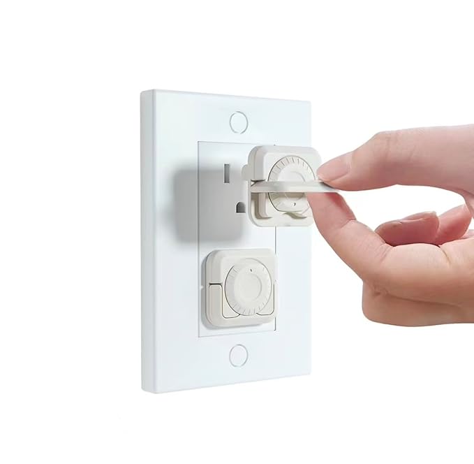 Outlet Cover Baby proofing -32 Pack Plug Covers for Electrical Outlets with Dual Safety Locks, Child Proof Outlet Covers Improved Baby proofing outlets