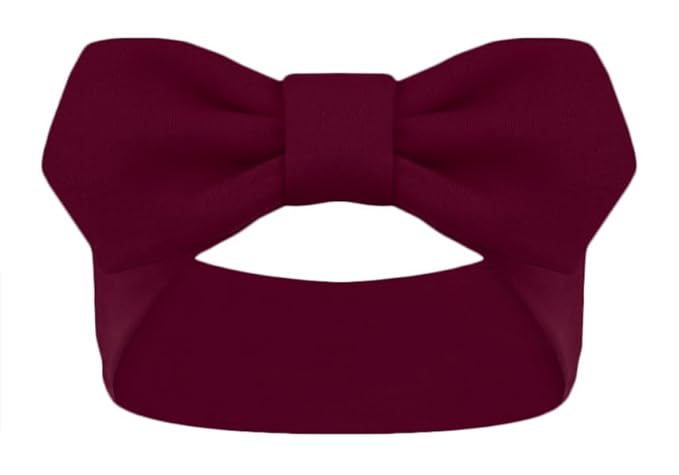 Creative Knitwear Virginia Tech Hokies Infant Girls Maroon Solid Hair Knot Headband Embroidered Logo - Size Newborn - 4T