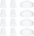 12PCS M5 Breast Pump Replacement Parts, 8pcs Silicone Duckbill Valve & 4pcs Silicone Diaphragm Compatible with Momcozy M5 Wearable Breastpump, Mom Cozy Breastfeeding Essential Accessories