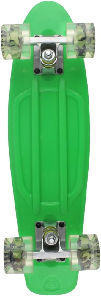 Skateboards Complete 22 Inch Mini Cruiser Retro Skateboard for Kids Boys Youths Beginners