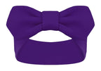 Creative Knitwear LSU Tigers Infant Girls Purple Solid Hair Knot Headband Embroidered Logo - Size Newborn - 4T