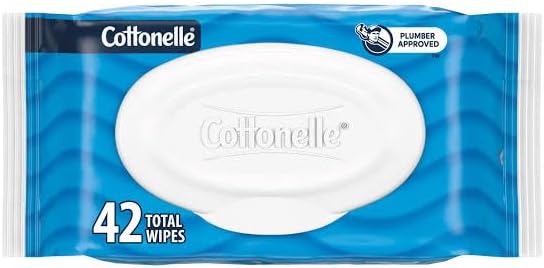 Cottonelle Fresh Feel Flushable Wet Wipes, Adult Wet Wipes, 1 Flip-Top Pack, 42 Total Wipes