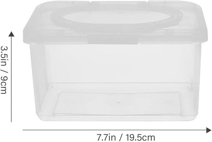 2pcs Refillable Wipe Container Wipes Dispenser Wipes Case Sealed Keeps Wet Tissue Case Holders for Home Office