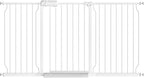 Fairy Baby Extra Wide Baby Gate for Dogs Pressure Monuted Safety Gate for Living Room, Fits 62 Inch to 67 Inch with Pressure Mounted Extention Kit, White
