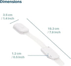 Inaya 16-Pack Child Proof Locks for Cabinet Doors, Drawers, Fridge, Toilet Seat, Dishwasher, Trash Can, Cupboard - 3M Adhesive - No Drilling - Baby Proofing Cabinet Locks