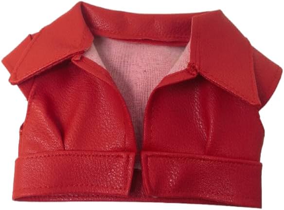 3pcs American Doll Clothes Gift for 18 inch Doll Clothes and Accessories, Including Top、Vest、Pants of Red Style