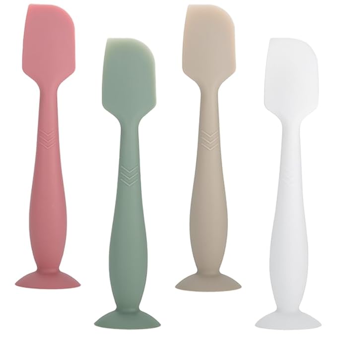 Baby Diaper Cream Spatula, 4Pack Silicone Butt Spatula Baby Paste Diaper Cream Applicator for Newborn Babies