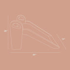 PLAYSMOL Slope Slide for Kids, Indoor/Outdoor Toddler Slide with Handles, Foldable for Easy Storage, Freestanding Playground Toy for Ages 3+