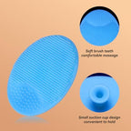 Wooden Natural Goat Bristle Brush and Cradle Cap Comb Set - 5 in 1 Baby Grooming Kit for Newborns, Toddlers, Boys, and Girls (Blue)