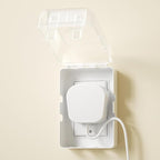 SAFELON 1Pcs Baby Proof Electrical Outlet Box Electrical Outlet Cover Baby Proof Box Plug Cover for Baby Safety (Clear-White)