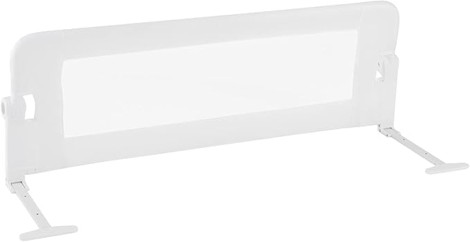 HONEY JOY Bed Rail for Toddlers, Extra Long, Foldable Portable Swing Down Safety Bed Guard Rail, Toddler Bed Rails for Crib, King Queen Full Twin Size Bed Mattress (White, 1 Pack, 47 Inch)
