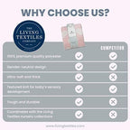 Living Textiles Pink Hearts Chenille Soft Baby Blanket Reversible Premium Cozy Fabric for Best Comfort - for Infant,Toddler,Newborn,Nursery,Girl,Throw,Crib,Stroller,Gift, Pink Hearts 40x30