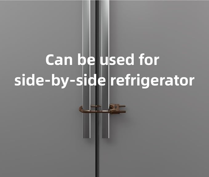 4 Pack Child Proof Sliding Cabinet Door Code Locks Baby Safety Cupboard Locks Adjustable U Shaped Cabinet Latches for Knob Handle Drawers Closet (4 PCS, Coffee)