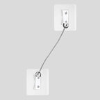 Furniture Anchors 2 Pairs No Drill Heavy Duty Anchors Fridge Lock Adjustable Self-Adhesive Safety Anti Tip Straps for Baby Proofing 220lbs Tension Earthquake Resistant Metal Straps Prevent Falling