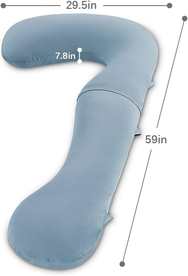 INSEN Pregnancy Pillow for Sleeping, Body Pillow for Pregant Women, L Shaped