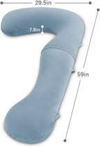 INSEN Pregnancy Pillow for Sleeping, Body Pillow for Pregant Women, L Shaped