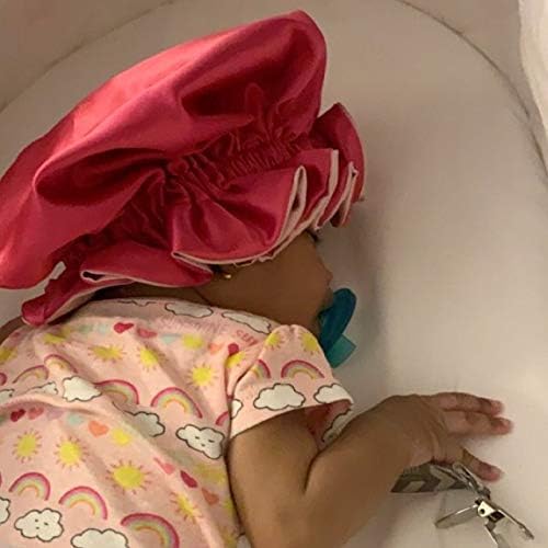AKISS Baby Infant Newborn Toddler Satin Silk Hair Bonnet for Baby Girl Boy Sleeping Kids Cap Hat