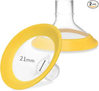 PumpMom-us 21mm Breast Shields Compatible with Medela Breast Pump Parts, Replace Flange Accessories for PersonalFit, Freestyle, Harmony, PersonalFit Flex Breast Shield