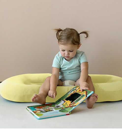 Baby Lounger for Newborn 0-18 Months, Bionic Design Infant Floor Seats & Loungers for Home and Travel, Soft Organic Cotton Baby Lounger, Newborn Babies Shower Gifts