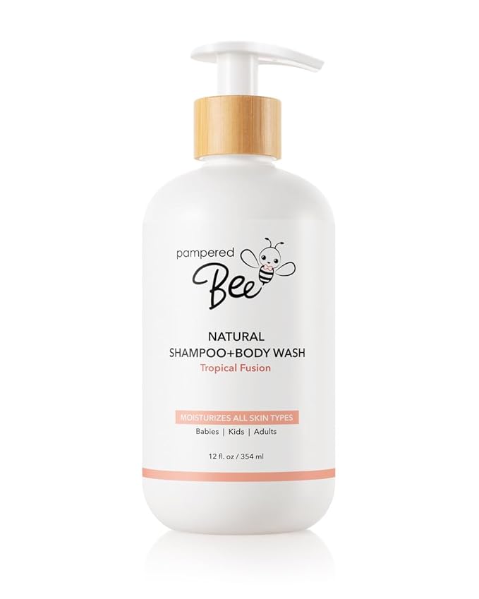 Shampoo & Body Wash (Tropical Fusion), 2-in-1 Natural Formula for Newborns, Toddlers and Kids, 12 oz