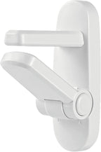 Childproof Door Lever Lock Baby safety locks for doors (2 Pack) Improved door safety for kids, 3M Adhesive No Drilling Child Safety Door Handle Lock. Simple Install, No Tools Needed (White, 2)