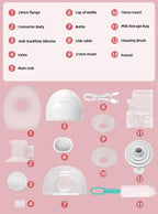 Breast Pump Wearable Breast Pumping: Electric Breast Pumps Hands Free Breastfeeding Pumps with 4 Modes & 9 Levels - Rechargeable Milk Pump, Smart Display for Moms, 24mm 2 Pack