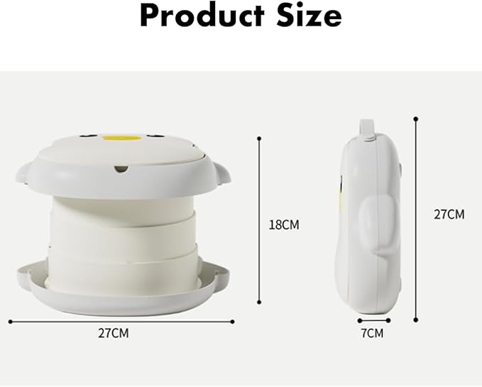 CoocooBaby Portable potty seat for toddler travel, Portable toilet for kids with Potty Liners, Travel Bag, Foldable Car Potty for Toddler (Penguin)