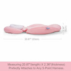 COOLBEBE New 2-in-1 Babybody Supports for Baby Newborn Infants - Extra Soft Stroller Cushion Pads Car Seat Insert, Perfect for Carseats, Strollers, Swings, Pink