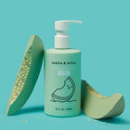 Dabble & Dollop Honeydew Melon Body Wash & Shampoo – 3-in-1 Natural Bubble Bath for Kids, Made in USA, No Parabens or Sulfates, Vegan, Gluten-Free, Tear-Free (10oz, Pack of 2)