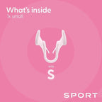 Airmax Unisex Sport Nasal Dilators One-Pack - Easy, Safe, and Comfortable Breathing Aid - Improves Airflow - Transparent - Small'