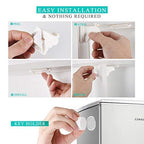 16 Pack Child Safety Magnetic Cabinet Locks - Vmaisi Children Proof Cupboard Baby Locks Latches - Adhesive for Cabinets & Drawers and Screws Fixed for Protection