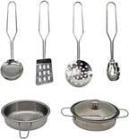 Wooden Toddlers Kitchens Playsets with 6pcs Cooking Kitchen Sets|Kids Play Kitchens with Cooking Pans,Pots,Stove&Sink|Mini Baby Kitchen Toys with Lights&Sounds for Kids Ages 3+Boys Girls…