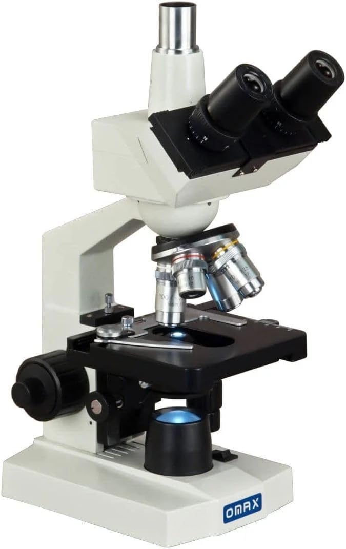 OMAX - 40X-2500X LED Digital Trinocular Lab Compound Microscope with USB Camera and Mechanical Stage - M83EZ-C03S