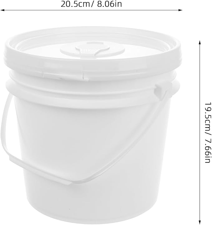 Ciieeo Large Capacity Wet Tissue Holder, Portable Car Wipes Dispenser,flushable Wipes Container with Lid, Refillable Bucket for Baby, Bathroom, Travel, White