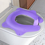 SKYROKU Foldable Kids Toilet Seat – Portable & Anti-Slip Travel Potty Training Seat for Toddlers, DIY Stickers, Storage Bag, Easy Clean & Compact for Home, Daycare, Grandparents House (Ages 2-6)
