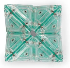 Speks Geode Pyramid 12-Piece Building Set - Aqua - Fun Desk Toy for Adults