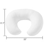 Baby Nursing Pillow and Body Positioner for Breastfeeding and Bottle Feeding for Baby Boys and Girls, Breast Feeding Pillow for Propping Baby, Tummy Time, Sitting Support, Naked Pillow