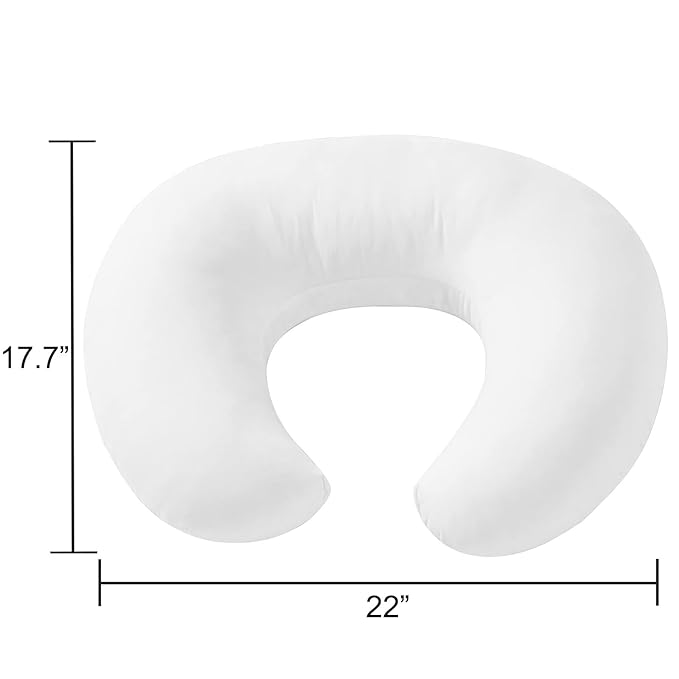 Baby Nursing Pillow and Body Positioner for Breastfeeding and Bottle Feeding for Baby Boys and Girls, Breast Feeding Pillow for Propping Baby, Tummy Time, Sitting Support, Naked Pillow