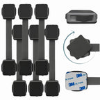 Cabinet Locks Baby Proofing (6-Pack Black) - Child Proof Cabinet Locks, No Drilling, Easy Installation, Adjustable & Reusable, Drawer Locks Baby Proofing