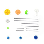 Fielect 78Pcs Plastic Gears Kit DC Motor Kit DIY Gear Assortment Accessories Set for Robot Various Axle Belt Bushings