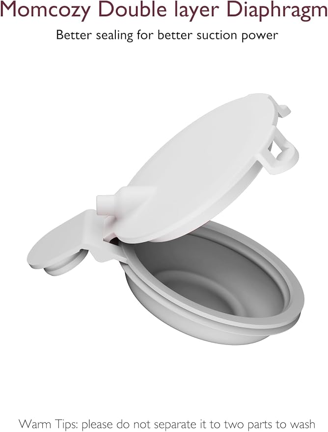 Momcozy Original Replacement Accessories for Upgraded Mobile Flow | Upgraded M9,Original Upgraded M9 Breastfeeding Parts,Double-Layed Diaphragm,2 Pack