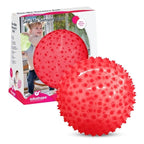 Edushape Original Sensory Ball for Baby - 7" Transparent Red, Enhances Gross Motor Skills for Kids 6 Months & Up