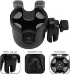 Accmor Stroller Cup Holder with Phone Holder, Bike Cup Holder, Universal Cup Holder for Uppababy Nuna Doona Strollers, 2-in-1 Cup Phone Holder for Stroller, Bike, Wheelchair, Walker, Scooter